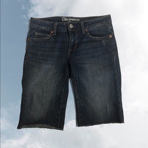Aeropostale knee high shirt denim shorts